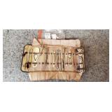 Antique Victorian Manicure Set Celluloid & Inlaid