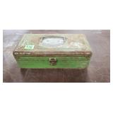 Green Tool Box Full of Misc Tools