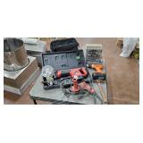 Assorted Power Tools, Heater, Hammer