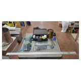 Knee Pads, Zip Ties, Drill Bits, Tool Box of Misc