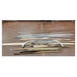 Pool Cues, Curtain Rods, Misc Wood Pieces
