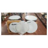 2 Rogers Tympany Drums, Extra Heads
