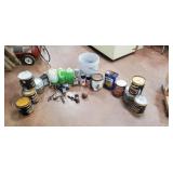 Assorted Stains, Fluids, Drill, Etc.