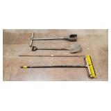 Post Hole Cleaner, Shovel, Broom & Tool