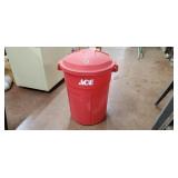 Red Garbage Can