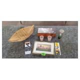 Assorted Lot, Framed Art, Shot Glasses, Star Wars