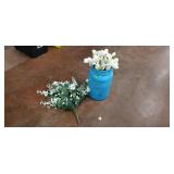 Painted Mason Jar with Florals