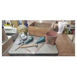 Basketball, Wood Box, Basket, Hammer, Slicer