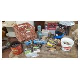 Milk Crate, Assorted Nails, & Other MIsc