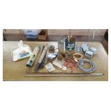 Bird Feeder, Dust Pans, Cords, Brackets, Boxes Etc
