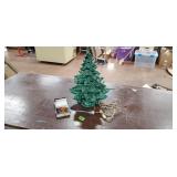 Vintage Ceramic Christmas Tree with Lights
