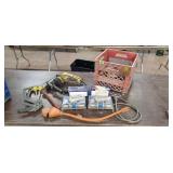 MIlk Crate, Entry Locksets, Ext Cords, Dewalt Tool