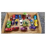 Box of Assorted Vintage Toy Vehicles