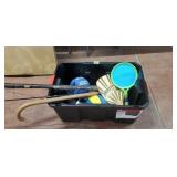 Tote of Assorted Sports Equipment