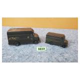 Lot of 2 UPS Delivery Truck Toys