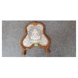 Wood Framed Lace Decor