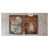 Serenity Prayer Stained Glass Looking Decor