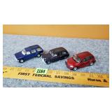 3 Small Toy Collectible Vehicles