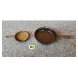 2 Sizes Cast Iron Skillets