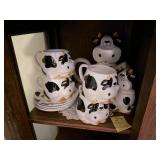 Milk Cow Dishes Set
