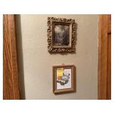 Vintage Victorian Silouette Painting & Other Art