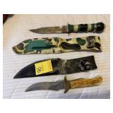 Assortment of Hunting Knives (4)