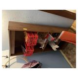 Wood Bookcase with Fabric