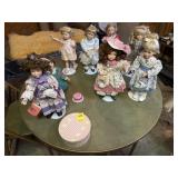 Porcelain Dolls, Hat Box