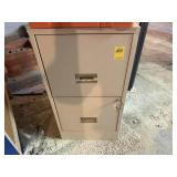 2 Drawer Metal File Cabinet