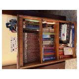 Nice 3 Shelf Bookcase with Books, Holiday Decor