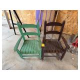 Small Wooden Chair & Rocker