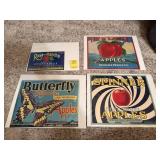 Vintage Apple Labels