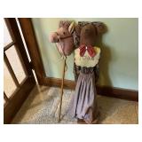 Stick Horse & Bear Decor