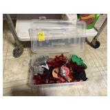 Plastic Container of Assorted Cookie Cutters