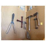 Tire Wrenches, PIck , Hatchet, Trowel, Etc