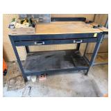 Metal & Wood Work Bench