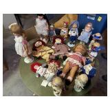 Assortment of Raggedy Ann/Andy & other Dolls