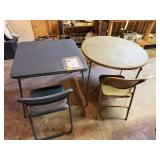 2 Card Tables & 2 Chairs