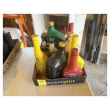 Assorted Garage Fluids, Oils, Heet, Etc