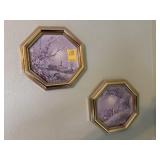 2 Octagon Framed Wall Art