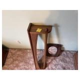 Shelf with Quilt Bar & Wall Mirror