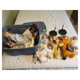Assorted Victorian & Holiday Porcelain Dolls