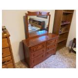 6 Drawer Dresser with Mirror