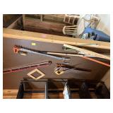 Level, Saws, Clamps, Square Frame, Yard Sticks