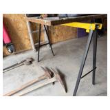 2 Tool Shop Folding Steel Saw Horses