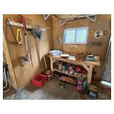Potting Bench & Everything in Corner