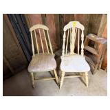 2 Wooden Chairs