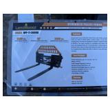 Hydraulic-Adjust Skid Steer Pallet Forks