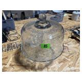 Glass Covered Pedastal Cake Dish