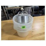Batter Depositor, Plastic Containers